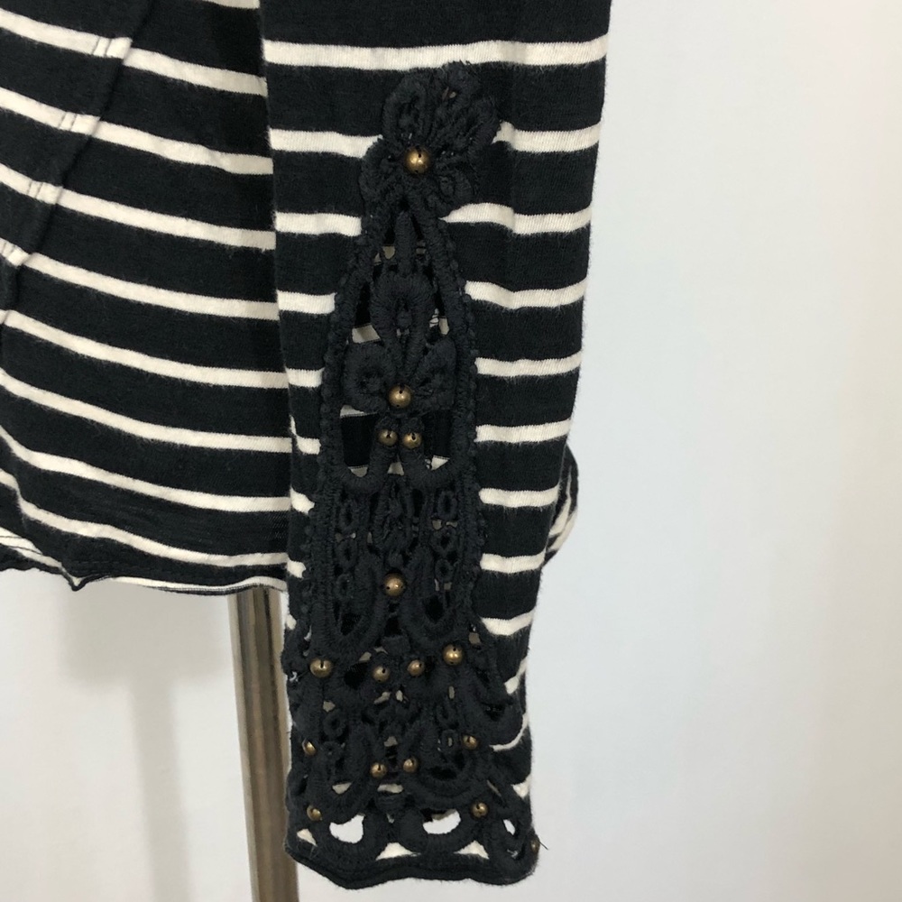Free People Hard Candy Striped Top Fancy Cuffs - Picture 3 of 7